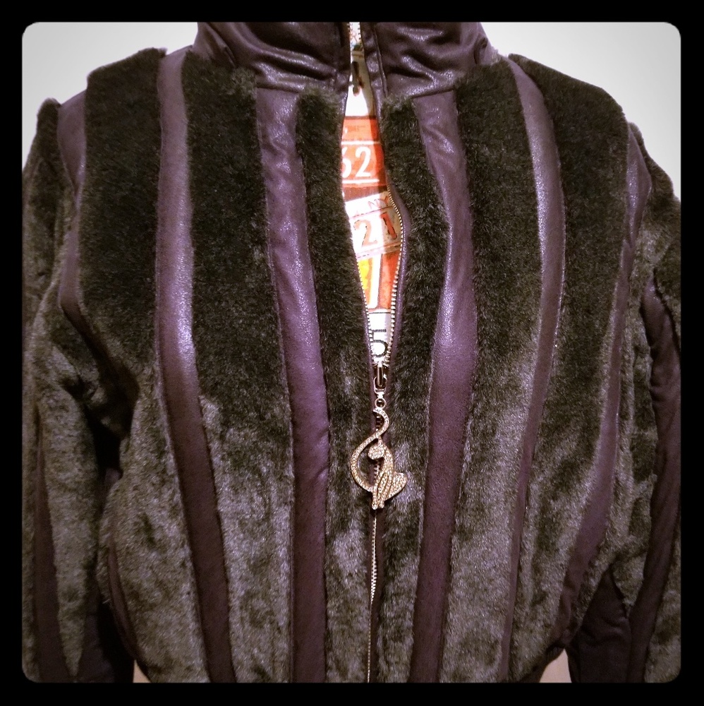 Leather coat